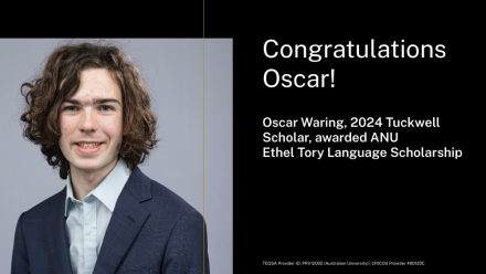 Oscar Waring 2024 Scholar 