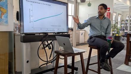 Alum Matthew Jacob presenting in Scholars House