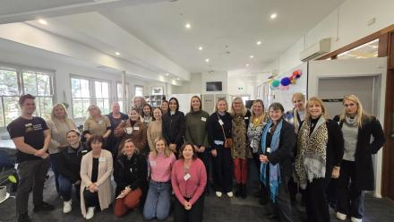 Career advisors group photo in scholars house